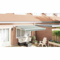 Tenda retrattile Verde e Bianco 350 x 250 cm