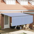 Tenda retrattile Blu e Bianco 400 × 300 cm