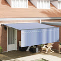 Tenda retrattile Blu e Bianco 400 × 300 cm