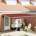Tenda retrattile Arancione e Marrone 400 × 300 cm