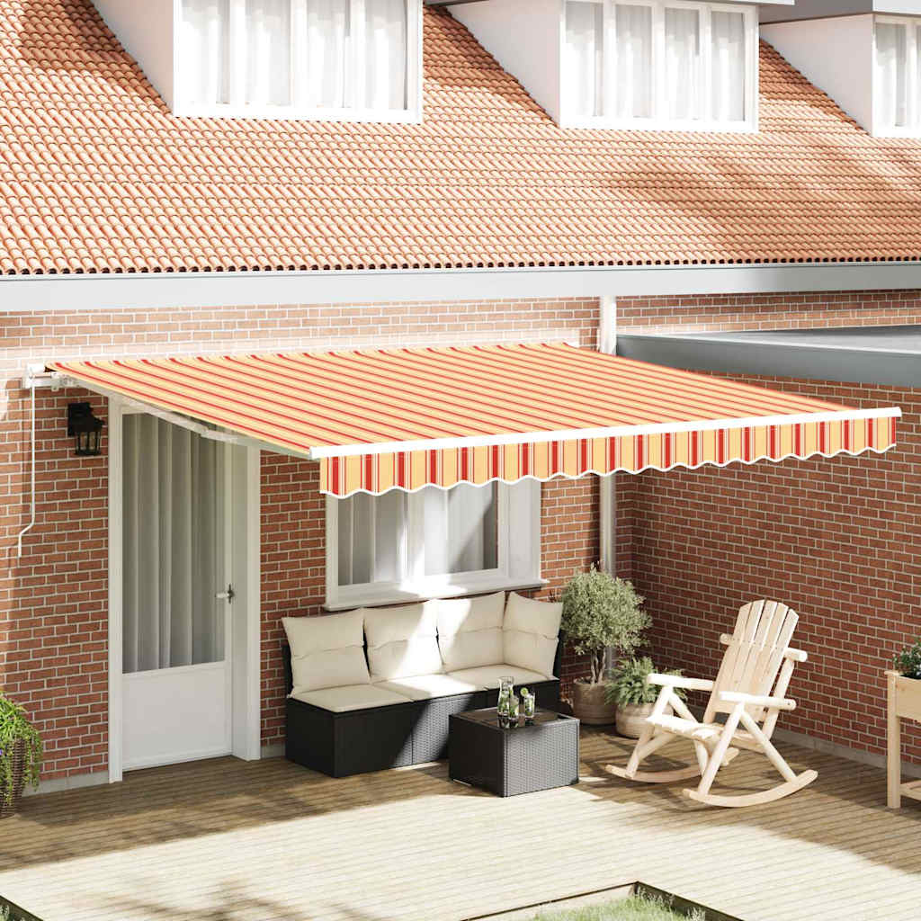 Tenda retrattile Giallo e Arancione 400 × 300 cm