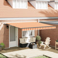 Tenda retrattile Giallo e Arancione 400 × 300 cm Poliestere