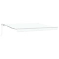 Tenda retrattile Bianco 400 × 300 cm Poliestere e Alluminio