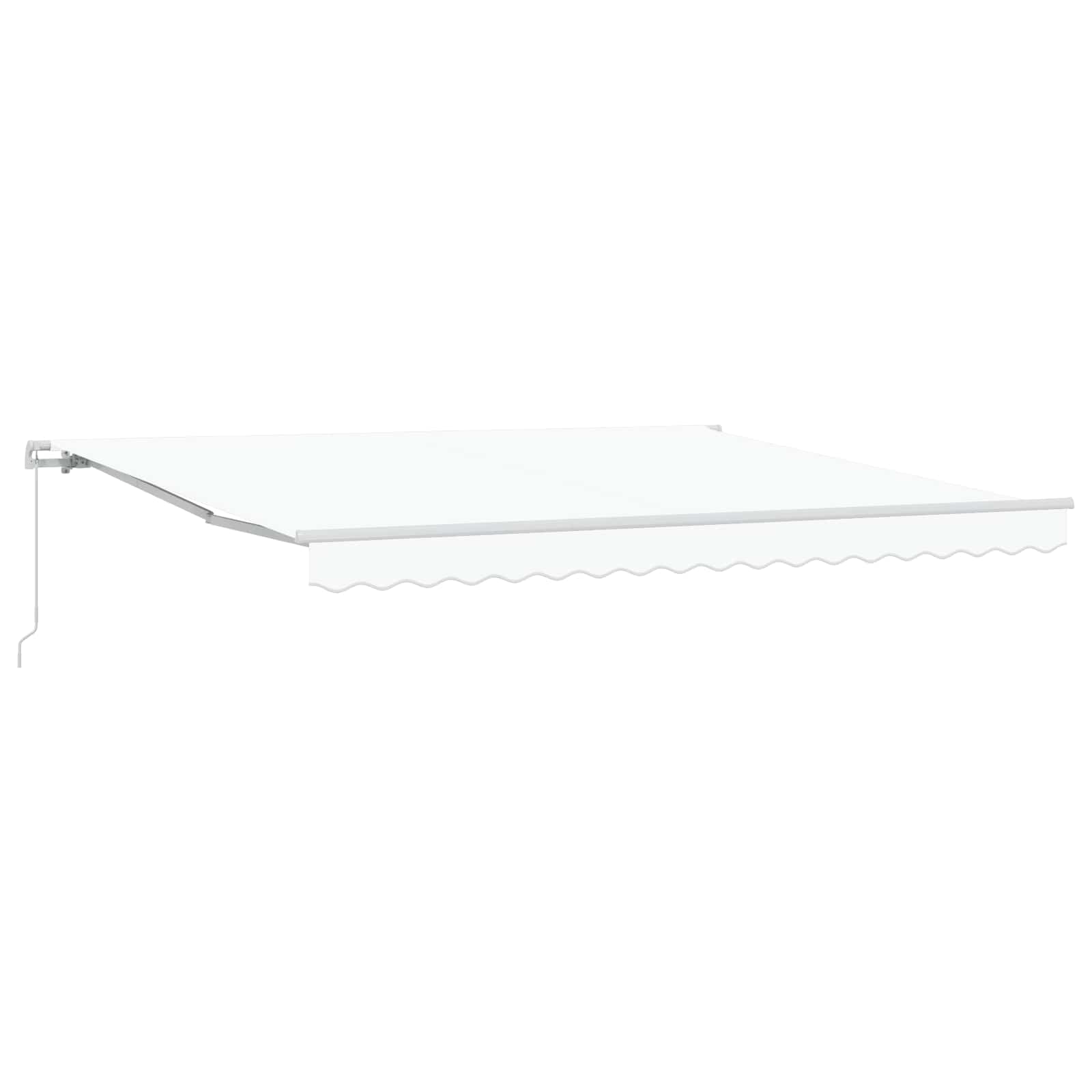 Tenda retrattile Bianco 400 × 300 cm Poliestere e Alluminio