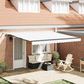 Tenda retrattile Bianco 400 × 300 cm Poliestere