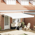 Tenda retrattile Bianco 400 × 300 cm