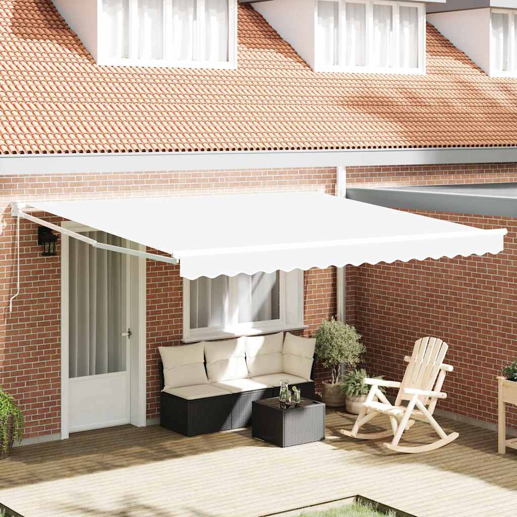 Tenda retrattile Bianco 400 × 300 cm