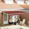 Tenda retrattile Giallo e Arancione 400 × 350 cm