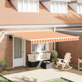 Tenda retrattile Giallo e Arancione 400 × 350 cm Poliestere