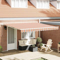 Tenda retrattile Multicolore 400 × 350 cm Tessuto e Alluminio