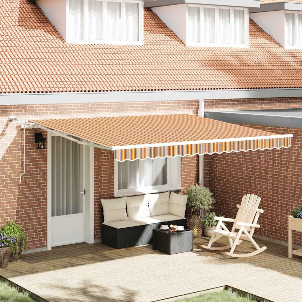 Tenda retrattile Multicolore 400 × 350 cm Poliestere