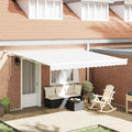 Tenda retrattile Bianco 400 × 350 cm Poliestere