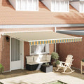 Tenda retrattile Verde e giallo 400 × 350 cm