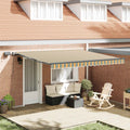 Tenda retrattile Verde e giallo 400 × 350 cm
