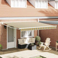 Tenda retrattile Verde e Bianco 400 x 350 x 165 cm