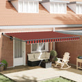 Tenda retrattile Arancione e Marrone 450 x 300 x 165 cm