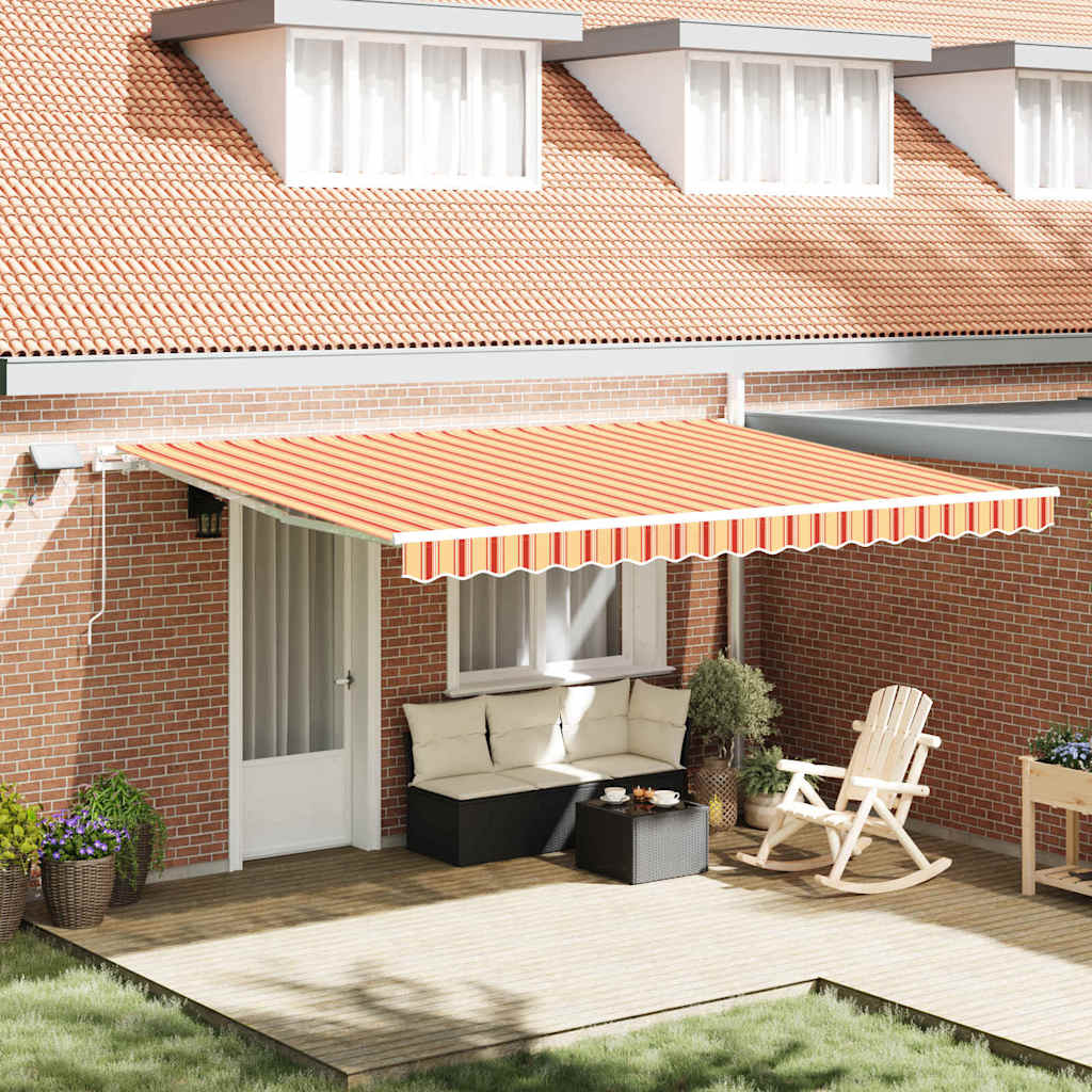 Tenda retrattile Giallo e Arancione 450 × 300 cm
