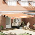 Tenda retrattile Giallo e Arancione 450 x 300 x 165 cm