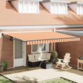 Tenda retrattile Giallo e Arancione 450 x 300 x 165 cm