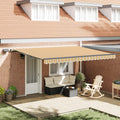 Tenda retrattile Multicolore 450 × 300 cm Tessuto e Alluminio