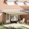 Tenda retrattile Verde e giallo 450 × 300 cm