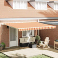 Tenda retrattile Giallo e Arancione 450 x 350 x 165 cm