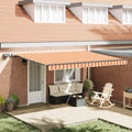 Tenda retrattile Giallo e Arancione 450 × 350 cm