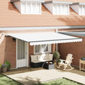 Tenda retrattile Bianco 450 × 350 cm Poliestere