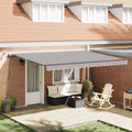 Tenda retrattile Grigio Chiaro 450 × 350 cm Poliestere