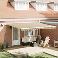 Tenda retrattile Verde e giallo 450 × 350 cm
