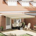 Tenda retrattile Verde e giallo 450 × 350 cm