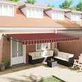 Tenda retrattile Arancione e Marrone 500 x 300 x 165 cm