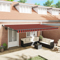 Tenda retrattile Arancione e Marrone 500 x 300 x 165 cm