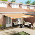 Tenda retrattile Giallo e Arancione 500 × 300 cm Poliestere
