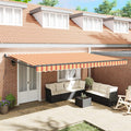 Tenda retrattile Giallo e Arancione 500 x 300 x 165 cm