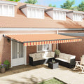 Tenda retrattile Crema 500 x 300 x 165 cm Poliestere e Metallo
