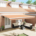 Tenda retrattile Giallo e Arancione 500 x 300 x 165 cm