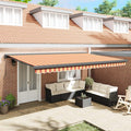 Tenda retrattile Giallo e Arancione 500 x 300 x 165 cm