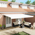 Tenda retrattile Bianco 500 × 300 cm Poliestere
