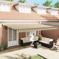 Tenda retrattile Multicolore 500 × 300 cm Poliestere e Metallo