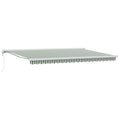 Tenda retrattile Verde e Bianco 500 x 300 x 165 cm