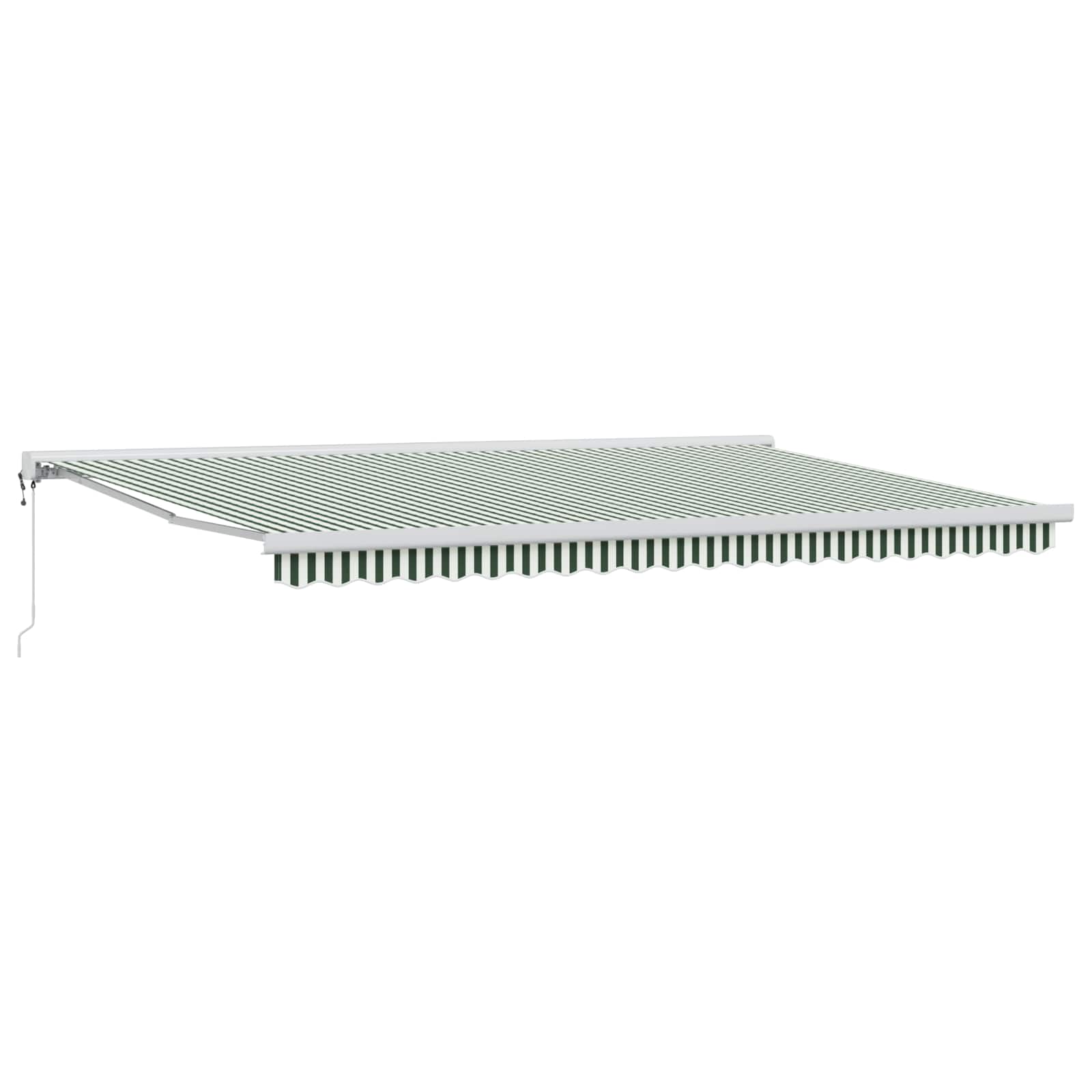 Tenda retrattile Verde e Bianco 500 x 300 x 165 cm