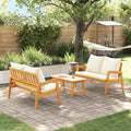 Set bistrot 3 pz Marrone Legno di Acacia Massello