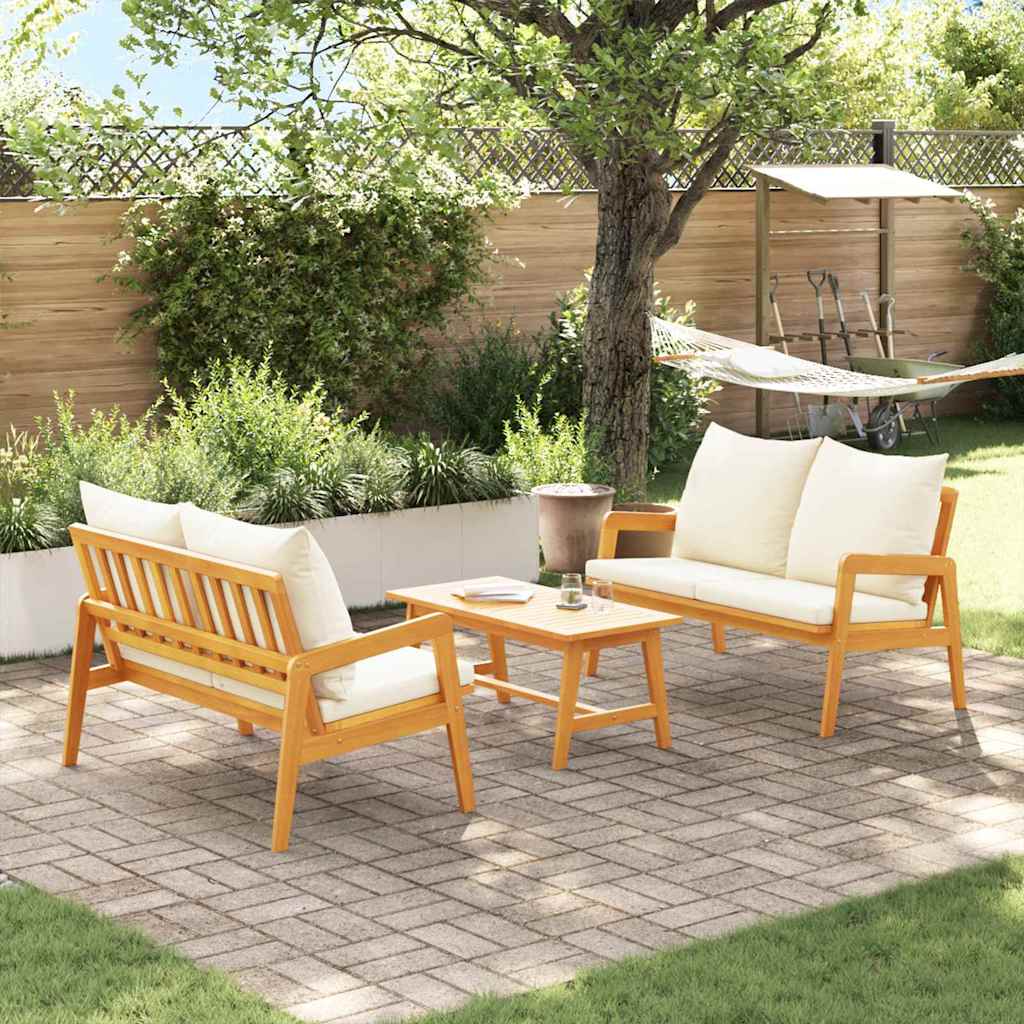Set bistrot 3 pz Marrone Legno di Acacia Massello
