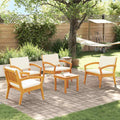 Set bistrot 5 pz Marrone Poliestere