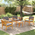 Set bistrot 5 pz Marrone Poliestere