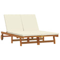 Lettino da sole Marrone 125 x 200 x 84 cm