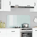 Schienale da cucina Bianco 110 x 50 cm vetro temperato