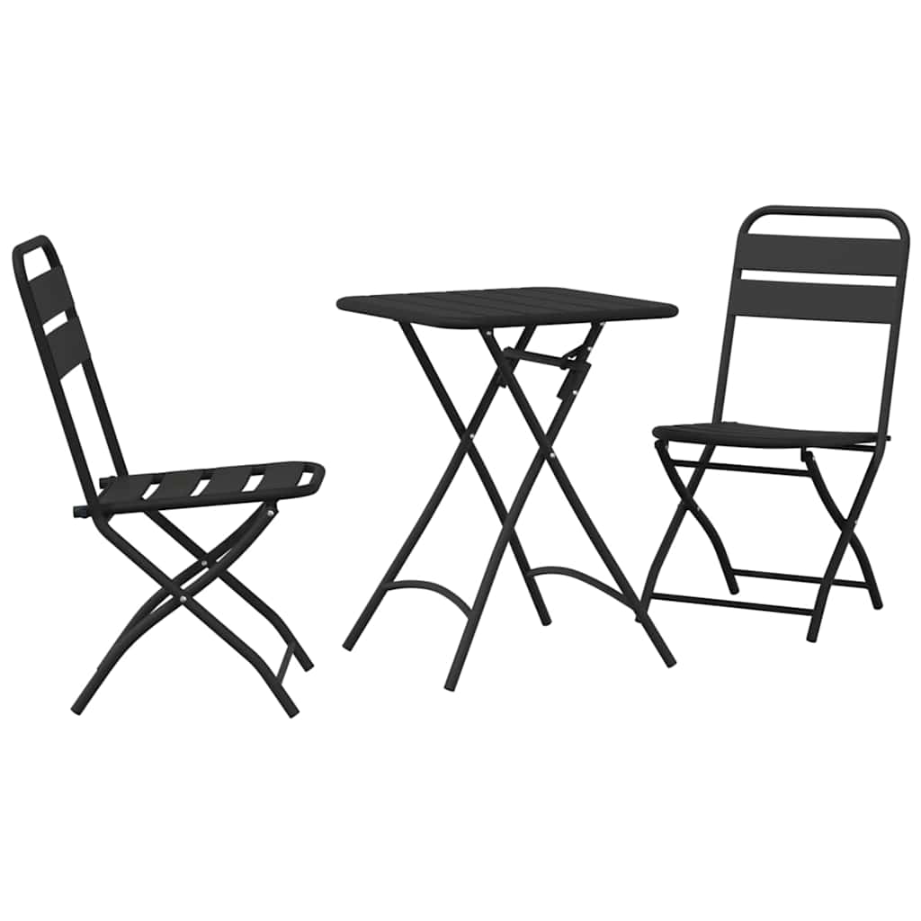 Set bistrot 3 pz Antracite Acciaio