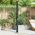 Doccia Solare da Esterno Nero 217 cm PVC e Alluminio
